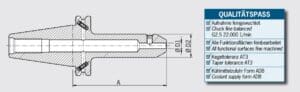 DIN40 Weldon Line Drawing